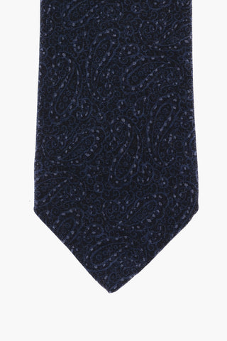 Paisley Motif Wool Tie