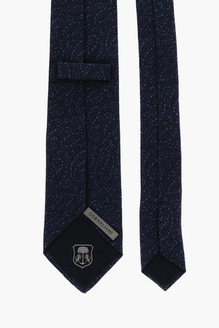 Paisley Motif Wool Tie