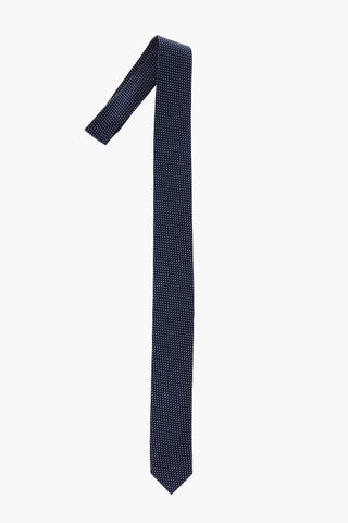 All-Over Embroidered Silk Kipper Tie