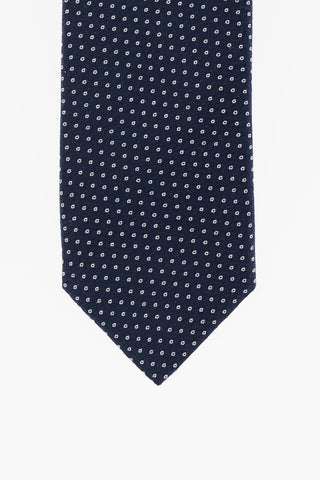 All-Over Embroidered Silk Kipper Tie