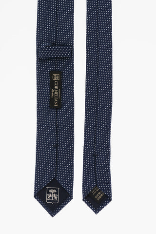 All-Over Embroidered Silk Kipper Tie