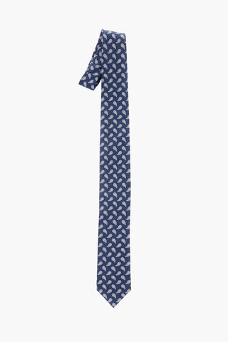 All-Over Paisley Motif Kipper Tie