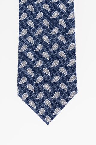 All-Over Paisley Motif Kipper Tie