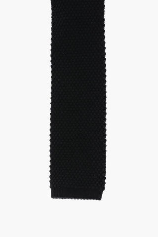 Cravatta in Seta e Cashmere in Tinta Unita