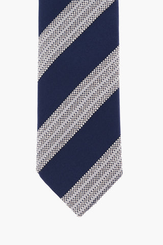 Regimental Striped Silk Blend Tie