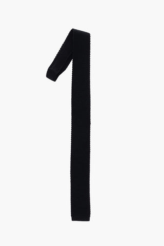 Cravatta in Seta e Cashmere in Tinta Unita