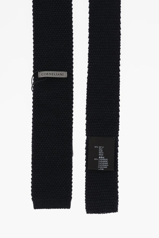 Cravatta in Seta e Cashmere in Tinta Unita