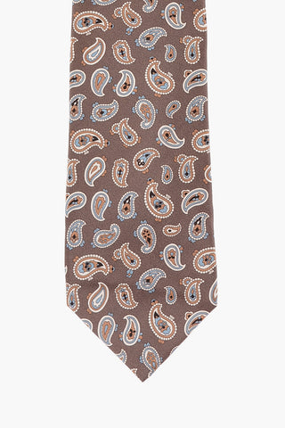 Paisley Motif Silk Tie
