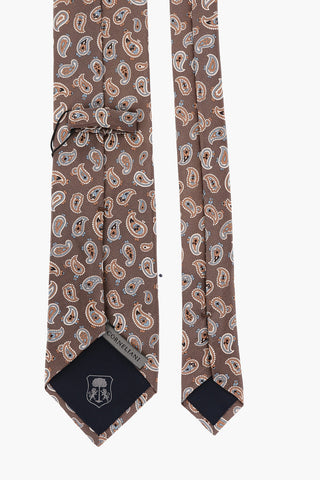 Paisley Motif Silk Tie