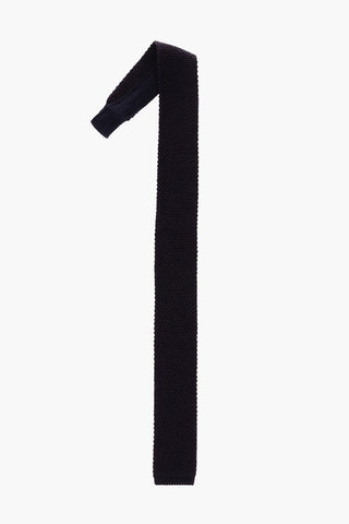 Cravatta in Seta e Cashmere in Tinta Unita