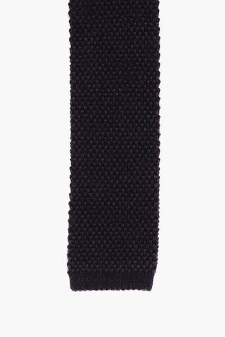 Cravatta in Seta e Cashmere in Tinta Unita