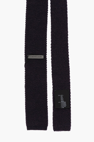 Cravatta in Seta e Cashmere in Tinta Unita