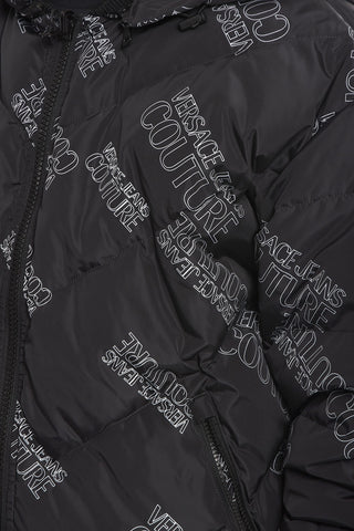 JEANS COUTURE Reversible Down Jacket with Logo Print