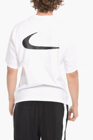 NIKE X OFF WHITE T-shirt Girocollo con Stampa Effetto Spray