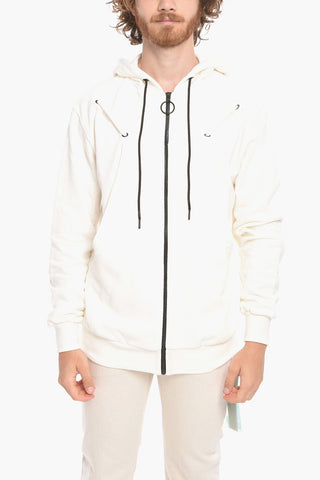 ANDRE WALKER X OFF-WHITE Cotton Blend Hoodie with Zip