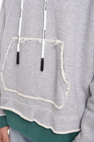 Double-layered PXP Hoodie with Raw Cut Edges