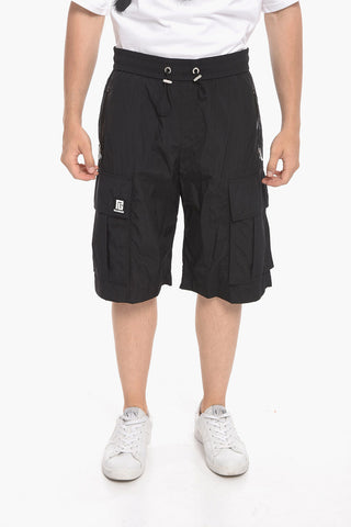 Nylon Cargo Shorts with Logo