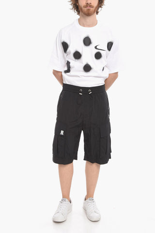 Nylon Cargo Shorts with Logo