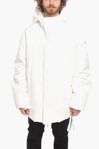 Hooded Padded Parka with Side Zips