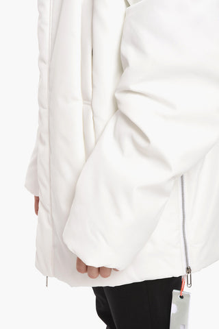 Hooded Padded Parka with Side Zips