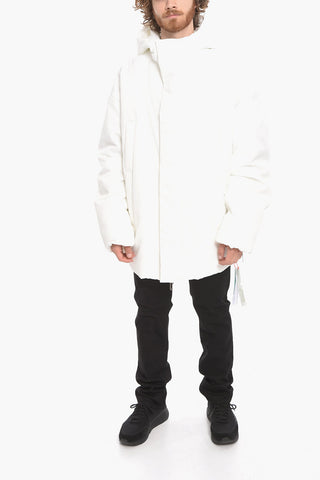 Hooded Padded Parka with Side Zips