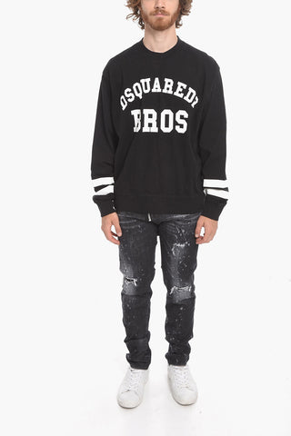 Crew Neck BROS T-Shirt with Cuffs