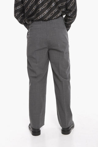 TAILORING Pantaloni Straight Leg in Misto Lana
