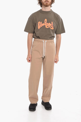Pantaloni Chino in Cotone con Elastico in Vita