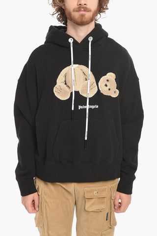 Felpa Hoodie BEAR con Applicazione in Spugna