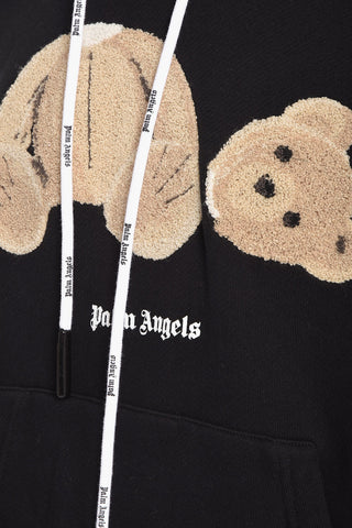 Felpa Hoodie BEAR con Applicazione in Spugna