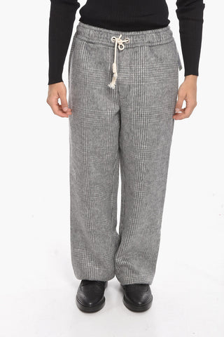 Pantaloni LOOSE FIT in Misto Lana District Check