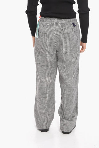 Pantaloni LOOSE FIT in Misto Lana District Check