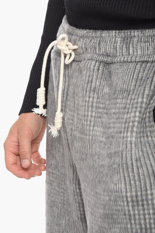 Pantaloni LOOSE FIT in Misto Lana District Check