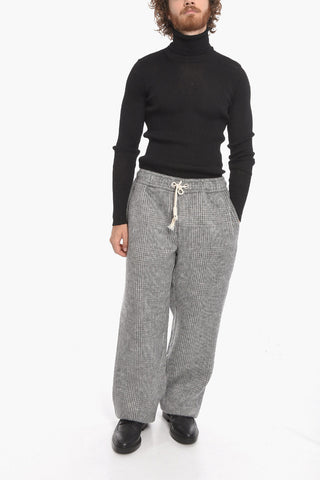 Pantaloni LOOSE FIT in Misto Lana District Check