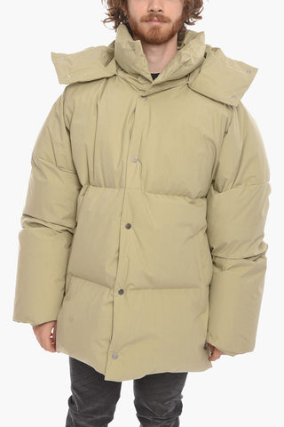 Oversized Down Puffer with Side Slits