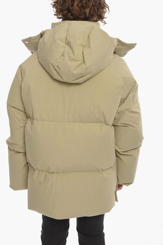 Oversized Down Puffer with Side Slits