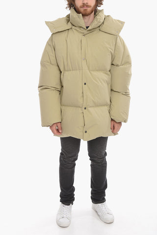 Oversized Down Puffer with Side Slits