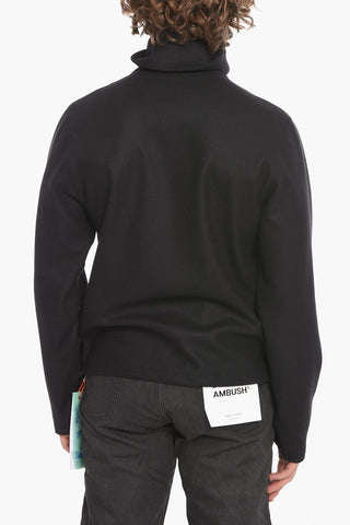 Mock Neck LOUNGE Wool Blend Sweatshirt