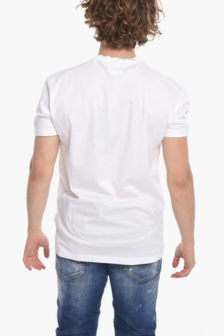 Crew Neck PIZZA Cool Fit Cotton T-Shirt
