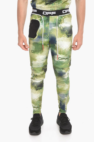 ACTIVE Logoed Elastic Waistband Tech Fabric Leggings