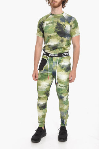 ACTIVE Logoed Elastic Waistband Tech Fabric Leggings