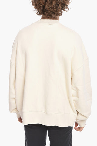 Crew Neck SPRAY HEART Brushed Cotton Hoodie