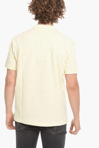 T-shirt Girocollo con Stampa Floreale