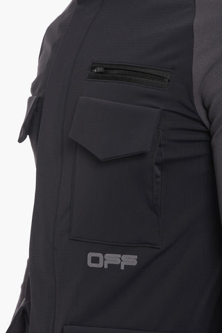 ACTIVE Giacca a Vento Multitasca con Zip Frontale