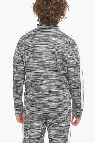 MISSONI Mock Neck Knitted Sweatshirt with Front Zip