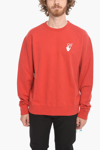 Crew Neck PASCAL ARROW Fleece Cotton Sweatshirt
