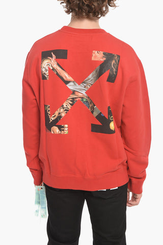 Crew Neck PASCAL ARROW Fleece Cotton Sweatshirt