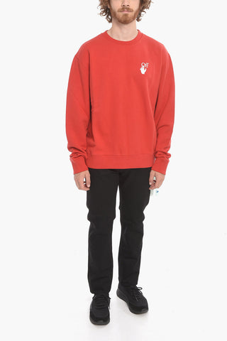 Crew Neck PASCAL ARROW Fleece Cotton Sweatshirt