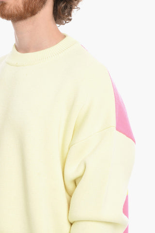 Crew Neck INTARSIA PALM Wool Pullover