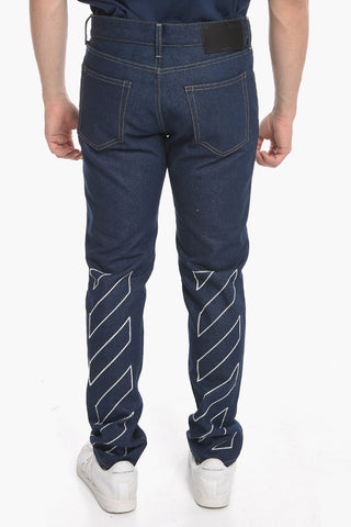 PERMANENT Skinny-Jeans DIAG LOGO mit dunkler Waschung 17cm